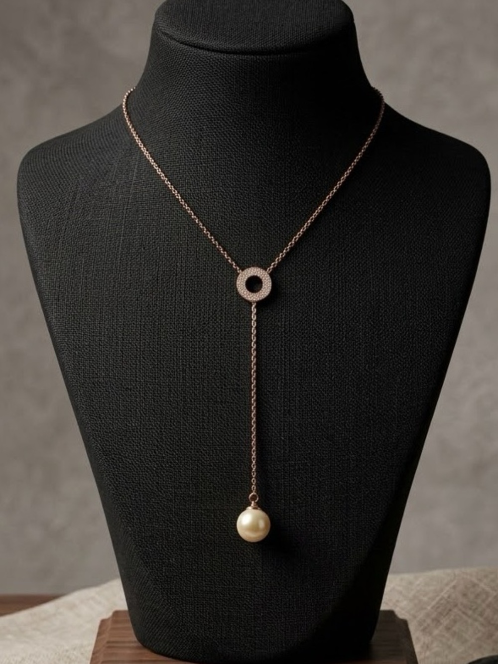 Kate Spade Razzle Dazzle Gold Necklace with Pearl Drop 2053